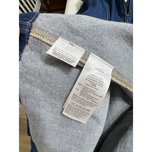 NWT Madewell Denim Puff-Sleeve Midi Dress Allister Wash Blue Jean Dress Size 8 - Picture 5 of 6